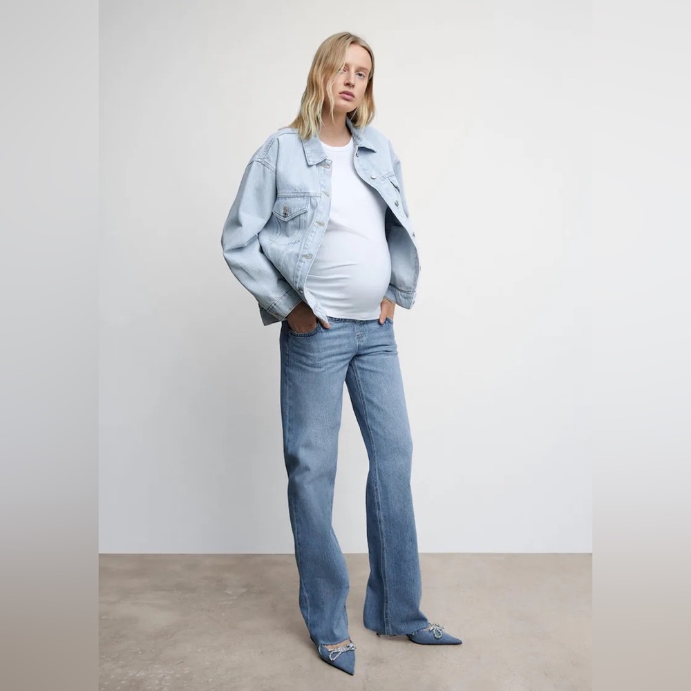 Mango maternity jeans wide leg